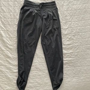 Prana a workout pants, gray. Pleated. Size medium. Barely worn.